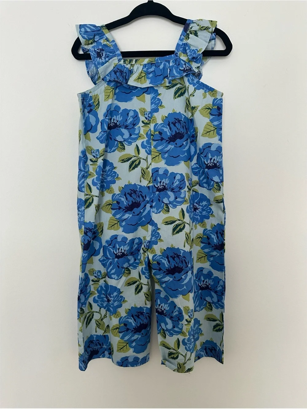New Pink Chicken Baby Girls Ana Jumper Blue Peonies 12-18 months